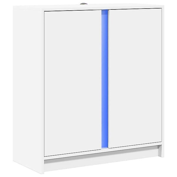 vidaXL LED-Sideboard Weiß 77x34x85 cm Holzwerkstoff 852131 günstig online kaufen