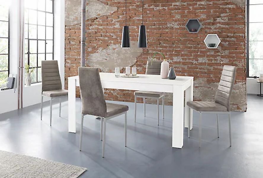 INOSIGN Essgruppe »Lynn160/Kate« Set, 5 Stk. tlg. Tisch mit 4 Stühlen günstig online kaufen