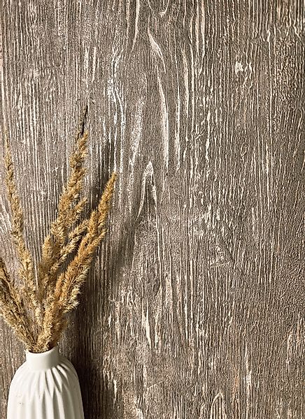Newroom Vliestapete, Braun Tapete Modern Holz günstig online kaufen
