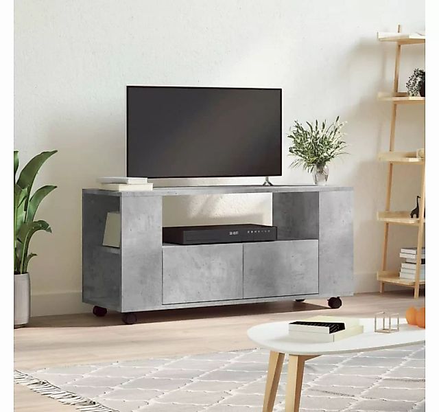 furnicato TV-Schrank Betongrau 102x34,5x43 cm Holzwerkstoff günstig online kaufen