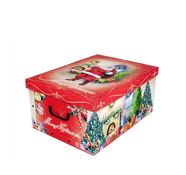 Kreher Aufbewahrungsbox Aufbewahrungsbox, Dekokarton - Motiv: Weihnachtsman günstig online kaufen