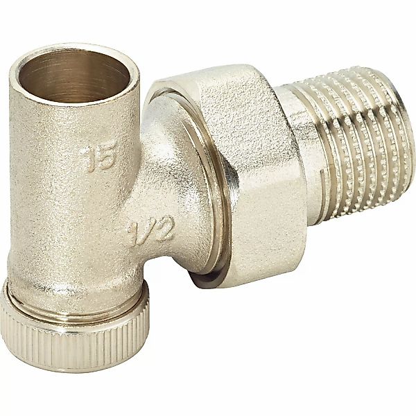 Heizkörperverschraubung Eckform 21 mm (R 1/2) × 15 mm günstig online kaufen