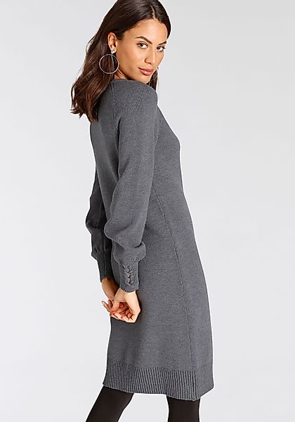 Laura Scott Strickkleid figurbetonter Schnitt, aus günstig online kaufen