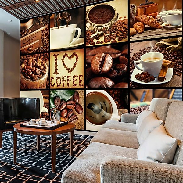 Fototapete - Coffee - Collage günstig online kaufen