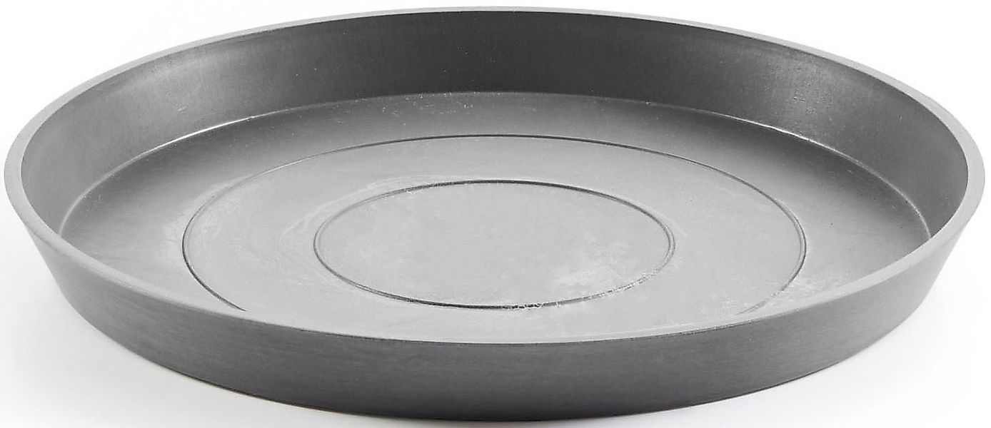 ECOPOTS Blumentopfuntersetzer ROUND SAUCER Grey, BxTxH: 50,5x50,5x3,5 cm günstig online kaufen