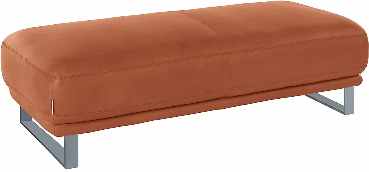 W.SCHILLIG Hocker »montanaa« mit Metallkufen in Silber matt, Breite 141 cm günstig online kaufen