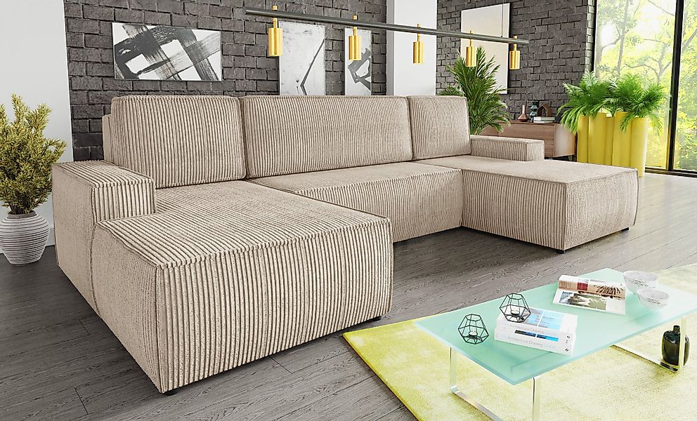 Sofnet Wohnlandschaft Totti U, mit Schlaffunktion günstig online kaufen