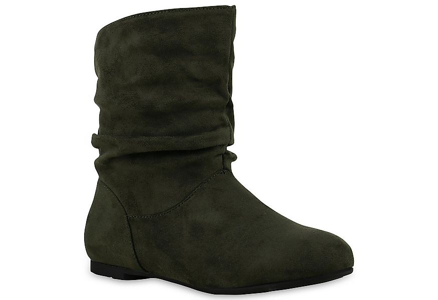 VAN HILL 812201 Schlupfboots Damen Schlupfstiefel Leder-Optik Stiefeletten günstig online kaufen
