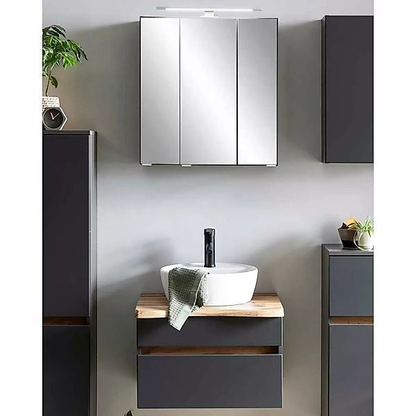 Waschtisch Set mit Spiegelschrank Made in Germany (zweiteilig) günstig online kaufen