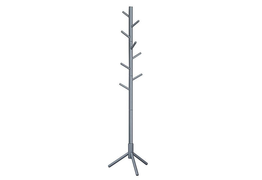 VASAGLE Garderobenständer Kleiderständer, Massivholz, 3 Höhen, 47x47x175cm günstig online kaufen