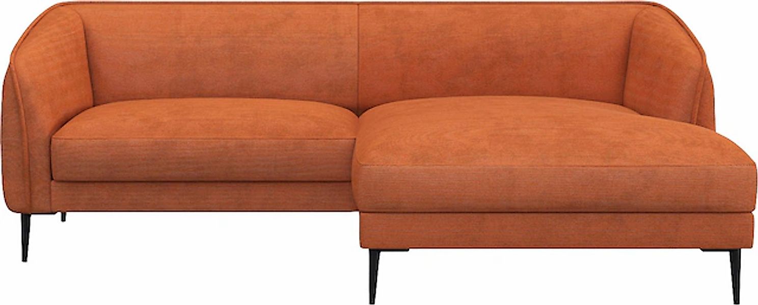 FLEXLUX Ecksofa »Belle Designsofa, bequem durch Kaltschaum im Sitz«, Skandi günstig online kaufen