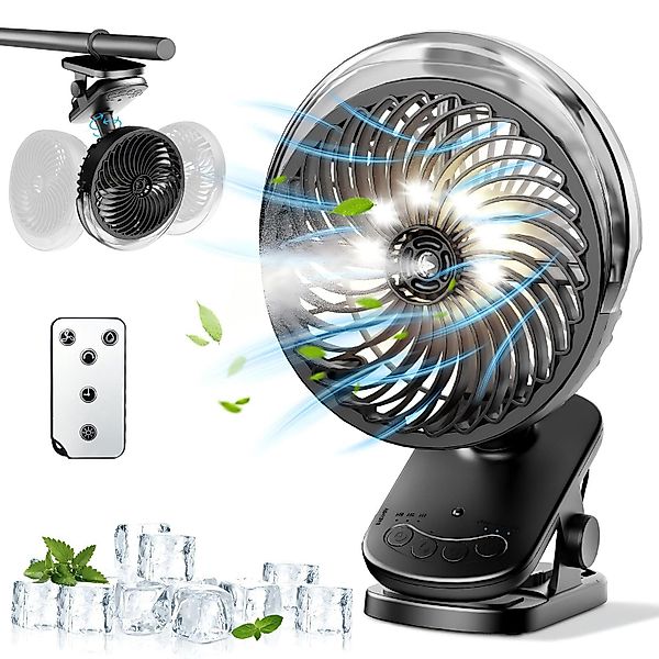 LEENON Tischventilator Tragbarer Ventilator,Timerfunktion,3 Geschwindigkeit günstig online kaufen