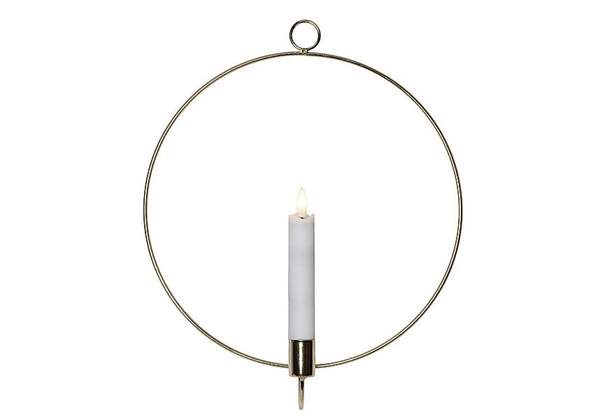 STAR TRADING Kerzenhalter Dekoring mit LED Kerze mit Aufhänger D: 28cm Time günstig online kaufen