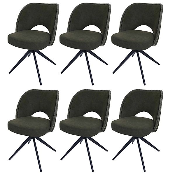MCW Esszimmerstuhl N72 6er-Set Grün günstig online kaufen