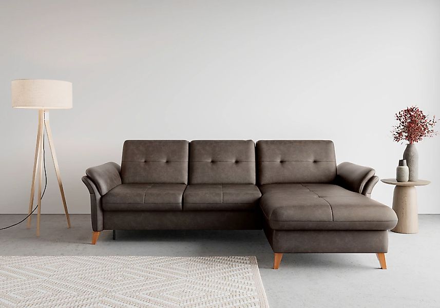 sit&more Ecksofa "Göteborg", Sitztiefenverstellung und Federkern, wahlweise günstig online kaufen