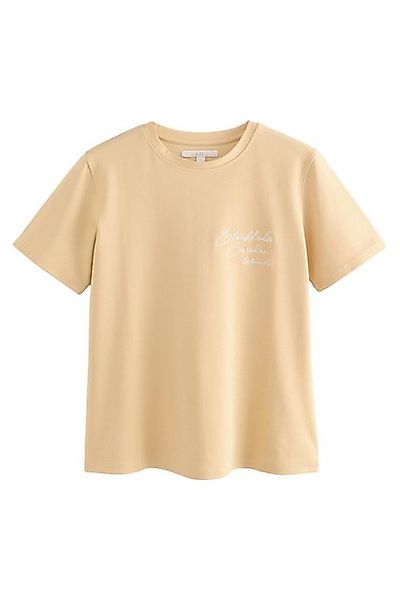 Next T-Shirt Schweres Kurzarm-T-Shirt, Kurzgröße (1-tlg) günstig online kaufen