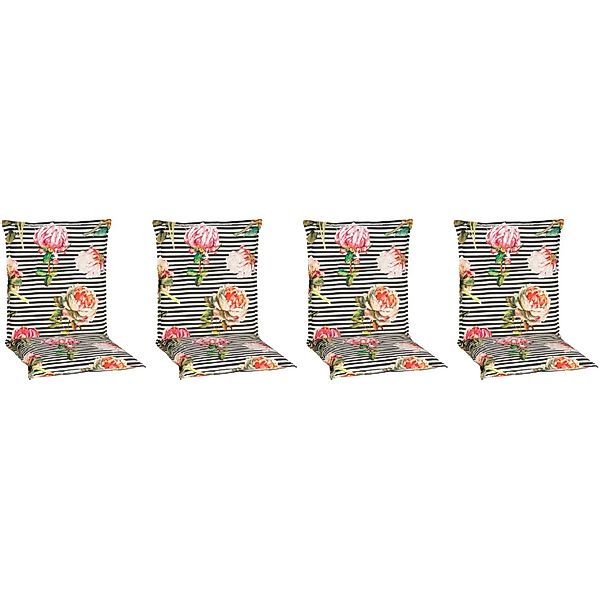 Beo Sitzauflage Niedriglehner Toronto 4er Set Schwarz-Weiß günstig online kaufen