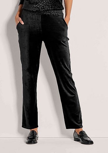 MADELEINE Schlupfhose Elegante Hose mit Leo-Print Schlupfbund und seitliche günstig online kaufen