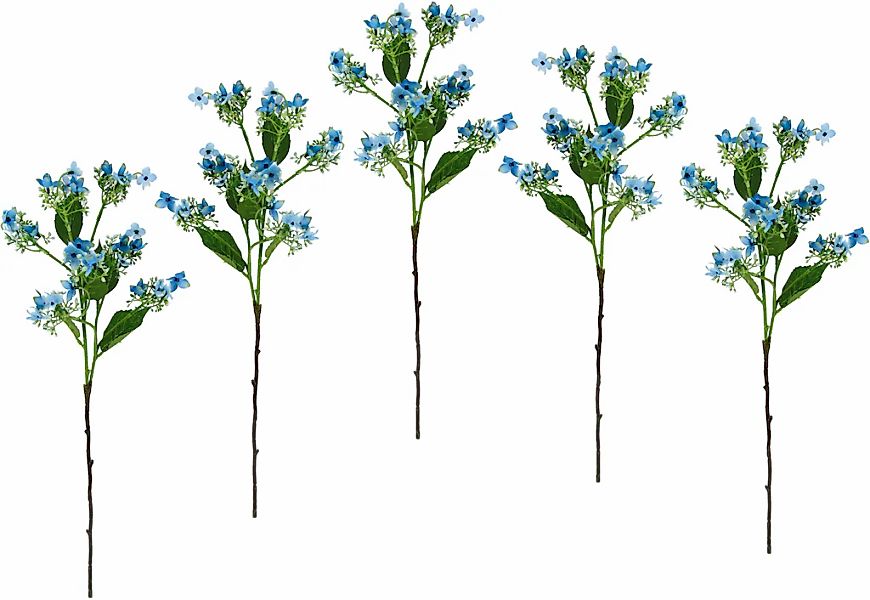 I.GE.A. Kunstblume "Blütenzweig", 5er Set künstlicher Zweig, Kunstpflanze, günstig online kaufen