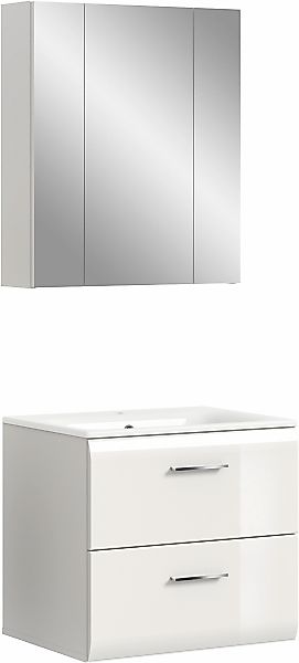 INOSIGN Badezimmer-Set, (Set, 3 St.), Florenz, Badkombination 3-tlg., Weiß günstig online kaufen