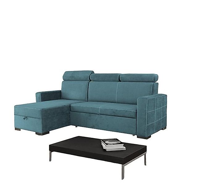 JVmoebel Ecksofa Luxus Blaues Ecksofa Moderne L-Form Couch stilvolles Desig günstig online kaufen