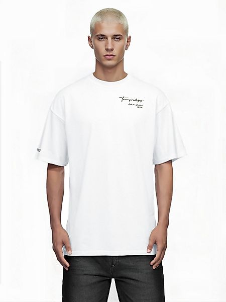 trueprodigy Oversize-Shirt Marin Logoprint Rundhals dicker günstig online kaufen