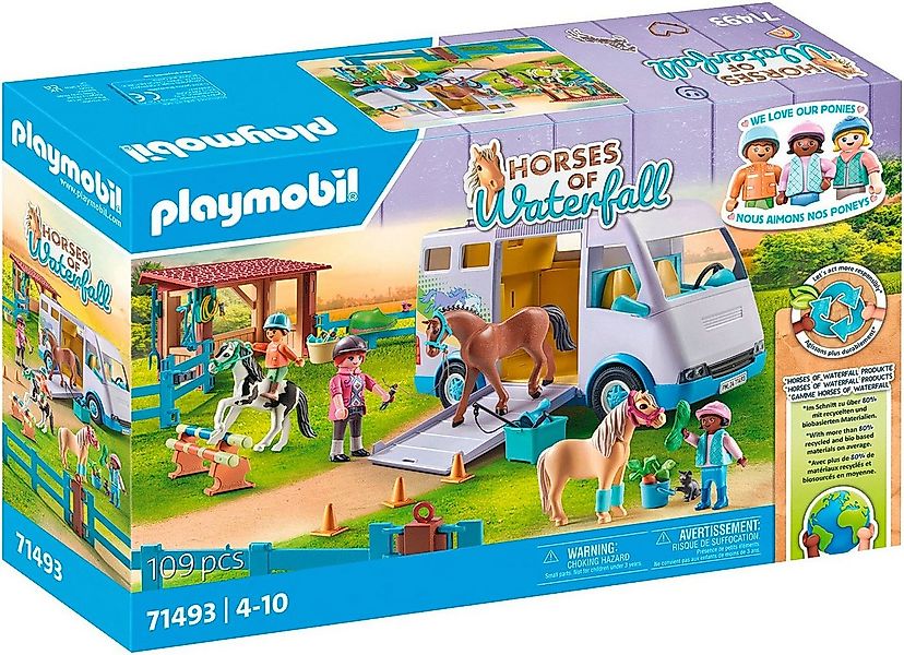 Playmobil® Mobile Reitschule (71493), Horses of Waterfall Konstruktions-Spi günstig online kaufen