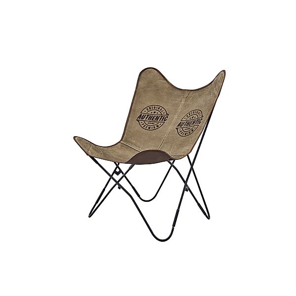 HTI-Living Klappstuhl Sessel Canvas Braun (Stück, günstig online kaufen