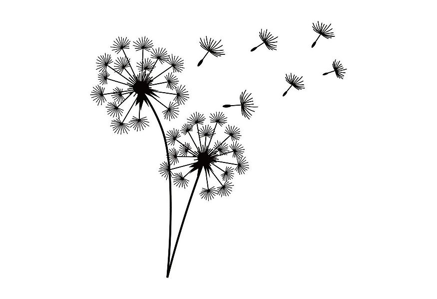 Jumpeak Wanddekoobjekt Pusteblume Wanddekoration aus Metall, Stimmungsvoll, günstig online kaufen