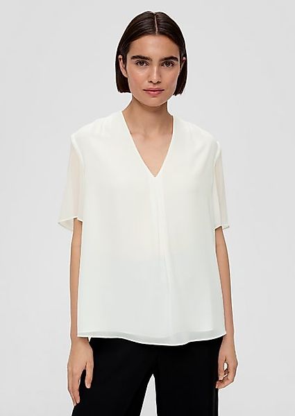 s.Oliver BLACK LABEL Shirtbluse mit eingelegter Falte vorne günstig online kaufen