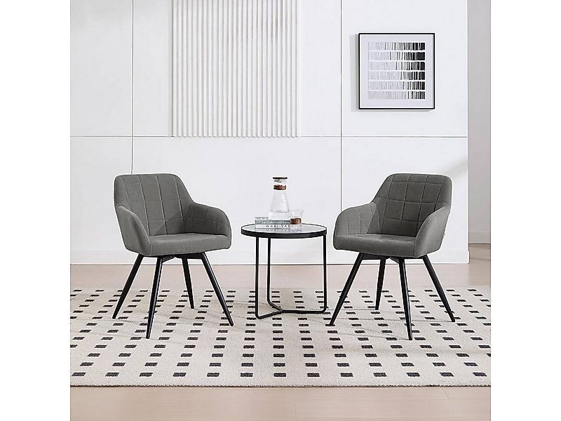 Woltu Esszimmerstuhl (2 St), gepolsterter ergonomischer, mit Metallbeinen günstig online kaufen