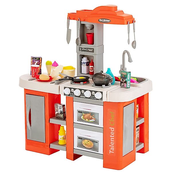 COSTWAY Spielküche Kunststoff, Kinderküche mit 38 günstig online kaufen