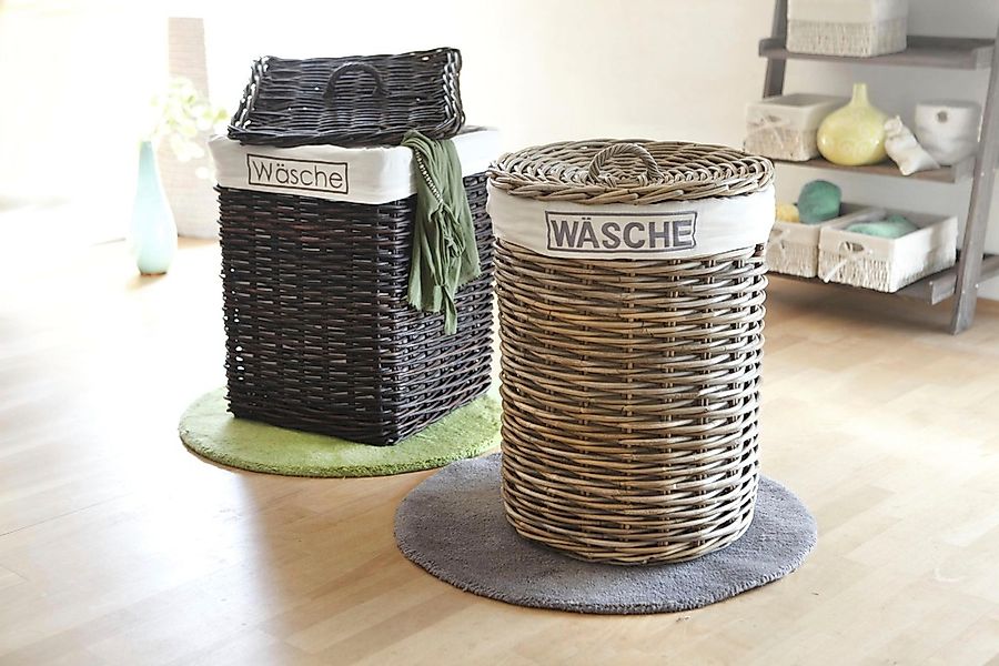 Home affaire Wäschekorb, Rattangeflecht, Höhe 65 cm günstig online kaufen