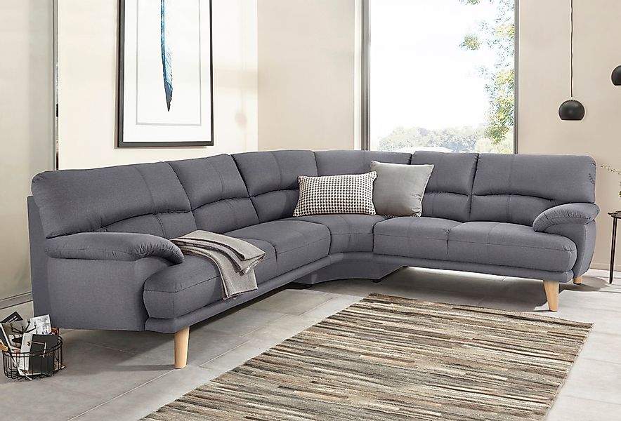 TRENDMANUFAKTUR Polsterecke "Cecilia, italienisches Designsprache, modern u günstig online kaufen