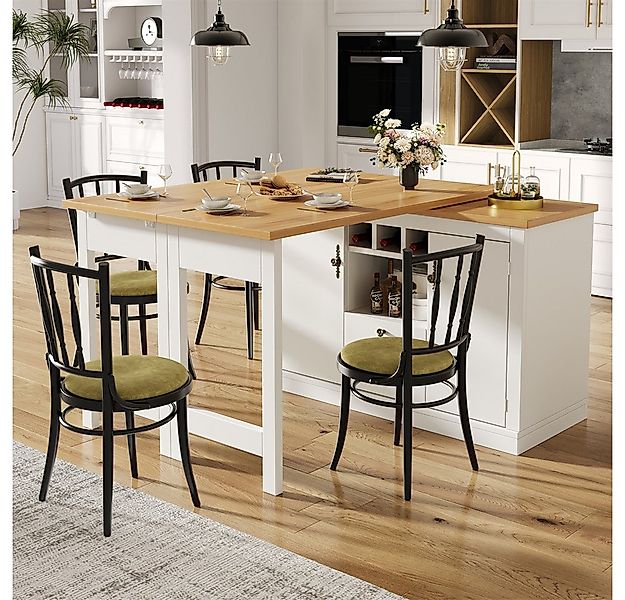 MODFU Bartisch Kücheninsel, Reversibel Tisch (Ausziehbarer Bartisch mit 360 günstig online kaufen