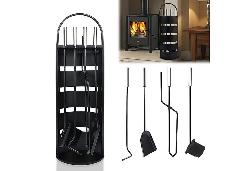 FIVMEN Kamingarnitur 5 teilig Kaminzubehör Edelstahl Kaminofen Kaminbesteck günstig online kaufen