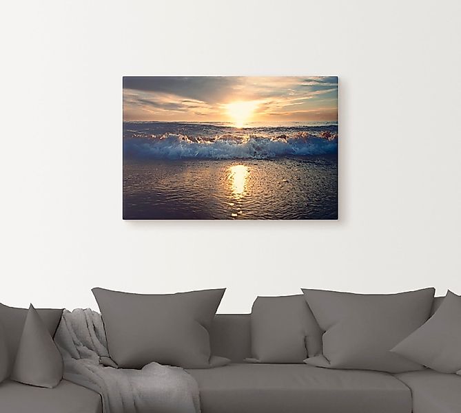 Artland Wandbild »Sonnenuntergang am Meer«, Gewässer, (1 St.), als Alubild, günstig online kaufen