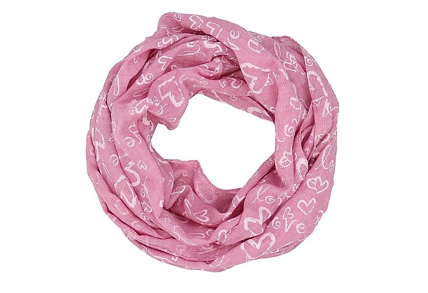 MIRROSI Loop Damen Schal mit Love Herz Muster Weich aus 100% Baumwolle, (ca günstig online kaufen
