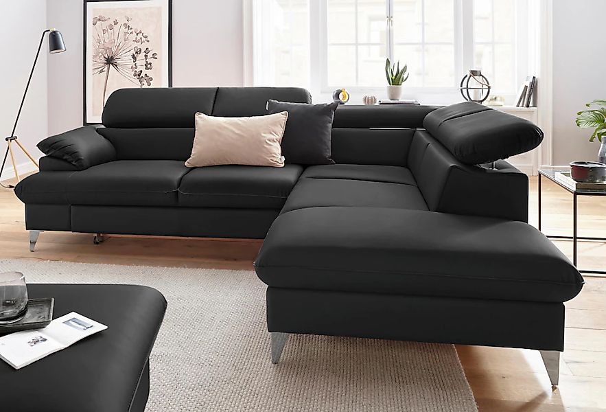 COTTA Ecksofa "Caluso L-Form", mit Kopfteilverstellung, wahlweise mit Bettf günstig online kaufen