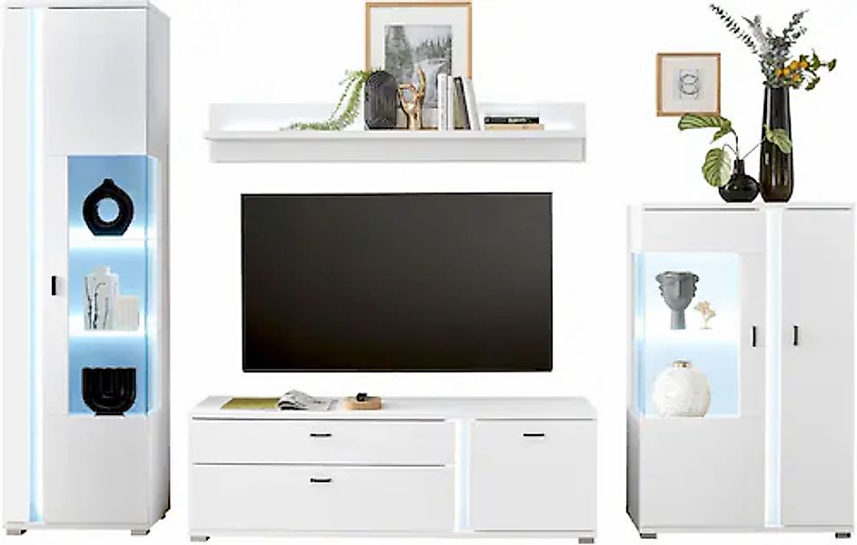 INOSIGN Wohnwand »LONG ISLAND« Set, 4 Stk. tlg. günstig online kaufen