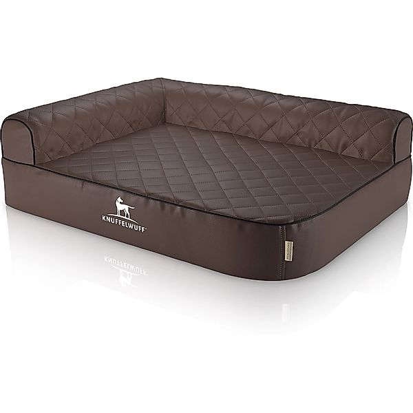 Knuffelwuff Eck Hundebett Winslow Orthopädisch Kunstleder XXL 120 x 80cm Le günstig online kaufen