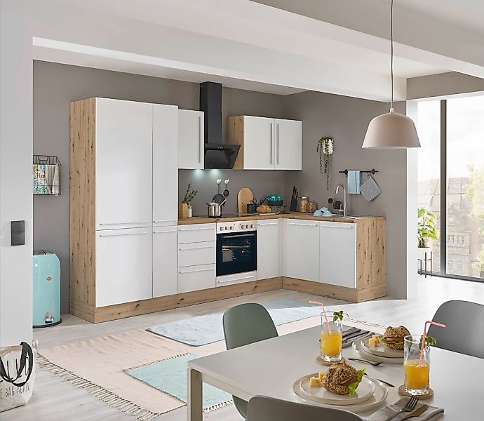 KOCHSTATION Winkelküche "Florida, Stellbreite 300x165 cm" wahlweise mit E-G günstig online kaufen