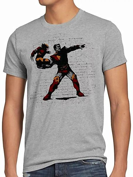 style3 Print-Shirt Herren T-Shirt Wolverine Pitch comic banksy kino mutant günstig online kaufen