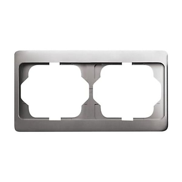 Busch-Jaeger Rahmen 2-fach platin, waager.alpha 1722 KA-20 - 2CKA001754A437 günstig online kaufen