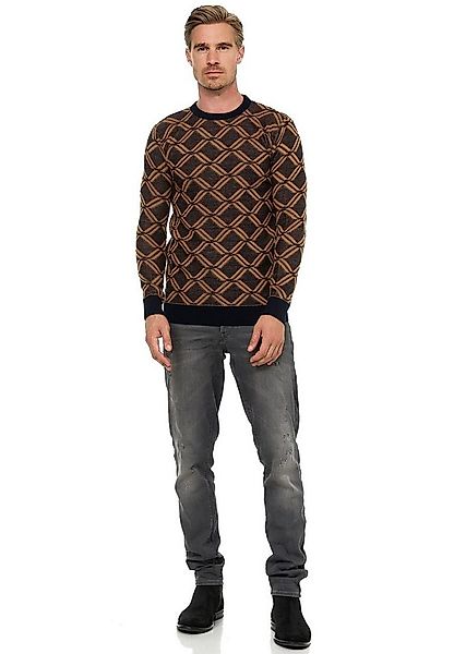 Rusty Neal Strickpullover in tollem Karo-Design günstig online kaufen