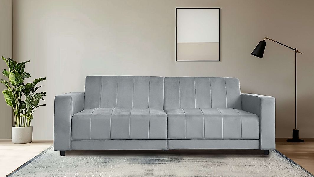 Dorel Home 3-Sitzer »Allie II Schlafsofa 225 cm«, Bett-Funktion (108/190cm) günstig online kaufen