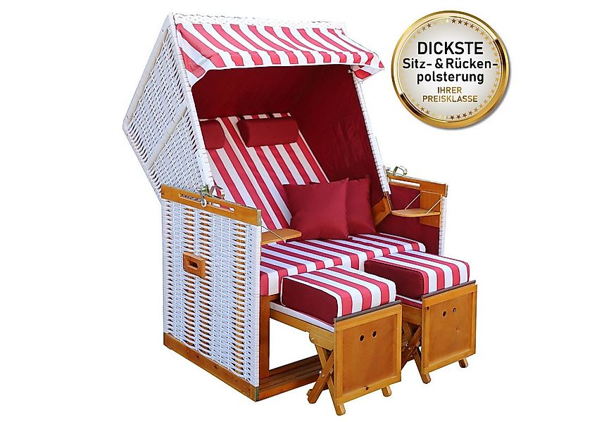 BRAST Strandkorb für 2 Personen, 120cm breit, 4 Designs, BxTxH: 120x79x150 günstig online kaufen