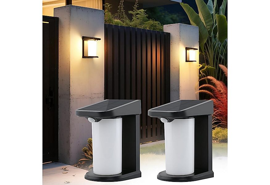 ZMH Außen-Wandleuchte 1/2ER Wandleuchte Solar für Außen mit Bewegungsmelder günstig online kaufen