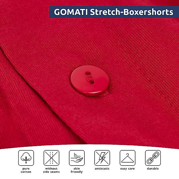 Gomati Boxershorts Herren Jersey Boxershorts Stretch günstig online kaufen