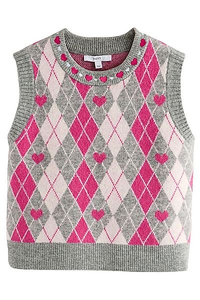 Next Pullunder Gemustertes Rundhals-Tanktop aus Strick (1-tlg) günstig online kaufen